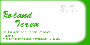 roland terem business card